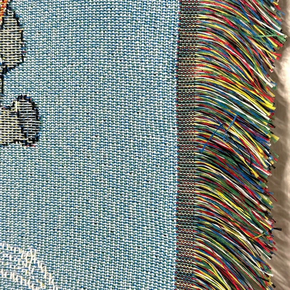 Disney 100 Years Metallic Woven Tapestry Throw Blanket 48